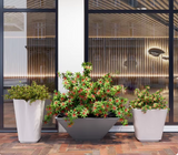 Hotel Metal Planter Box Commercial Flower Pots Pretty Indoor Office Tall Rectangle Flower Planters Outside