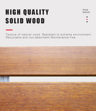 Heavy Duty Metal Urban Outdoor Seating Benches Knock-down Solid Wood Park Waiting Street Patio Benches