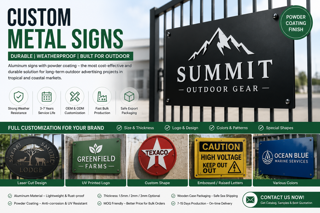 How to Choose Durable Custom Metal Signs for Outdoor Advertising Projects