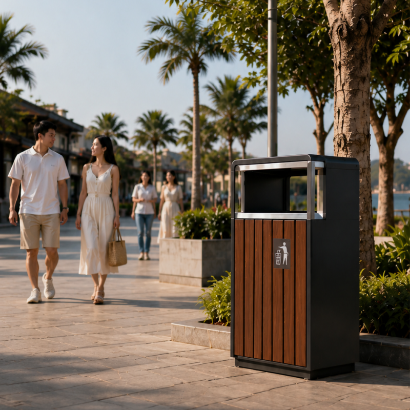 Outdoor trashbin