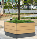 Large! Aluminium Big Flower Pot Plastic Wood Garden Planters Large Metal Planter for Trees