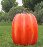 Indoor and Outdoor Customized Halloween-decorated Pumpkin House Artificial Sculpture Fiberglass Statue Children's Ornaments