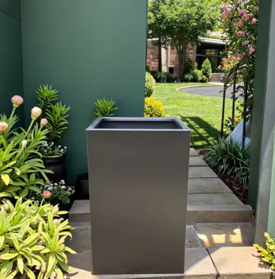 201 or 304 Stainless Steel Planters Pots and Containers,Metal Planters for Home and Garden Decoration
