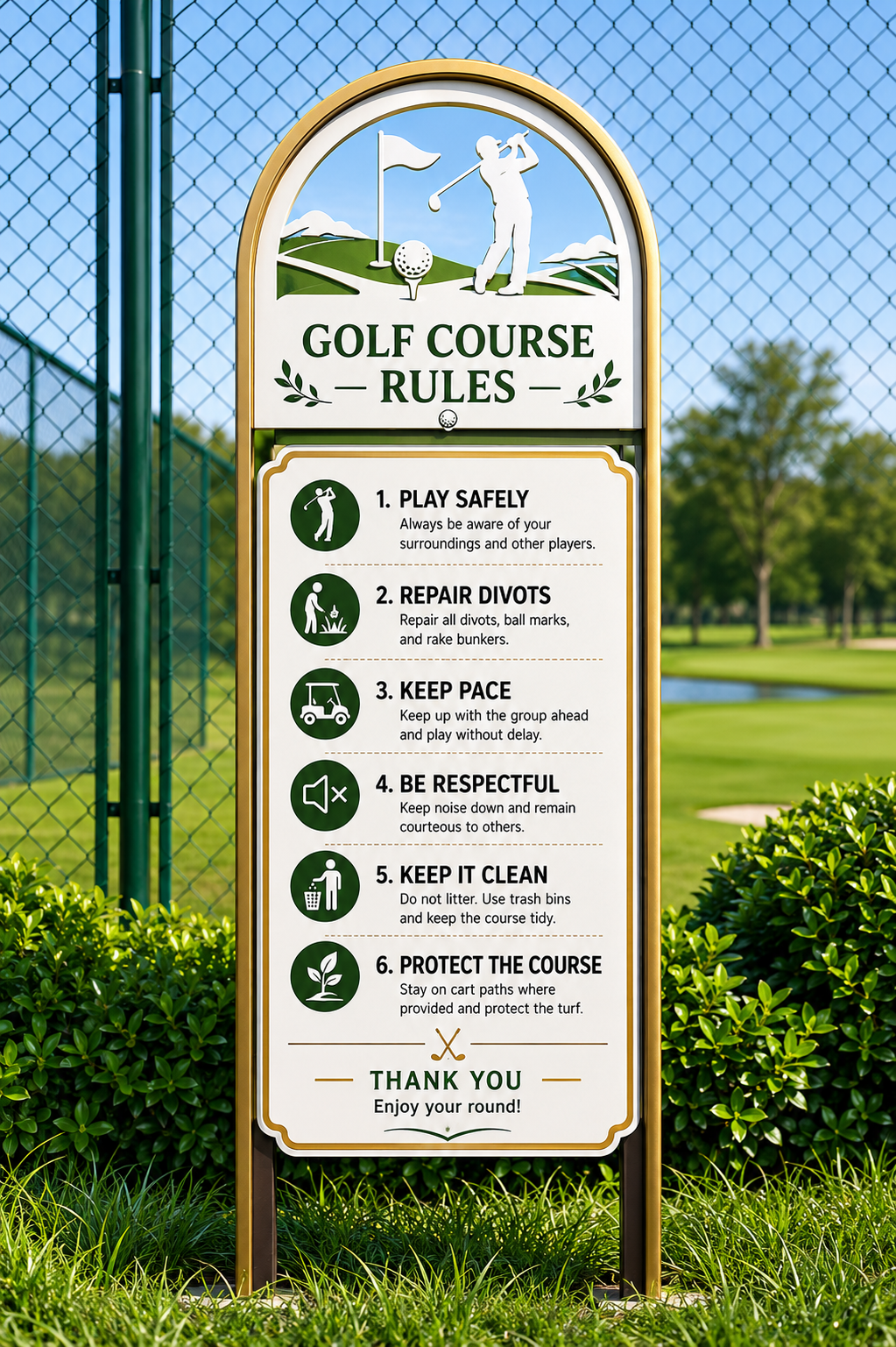 Golf Course Signage