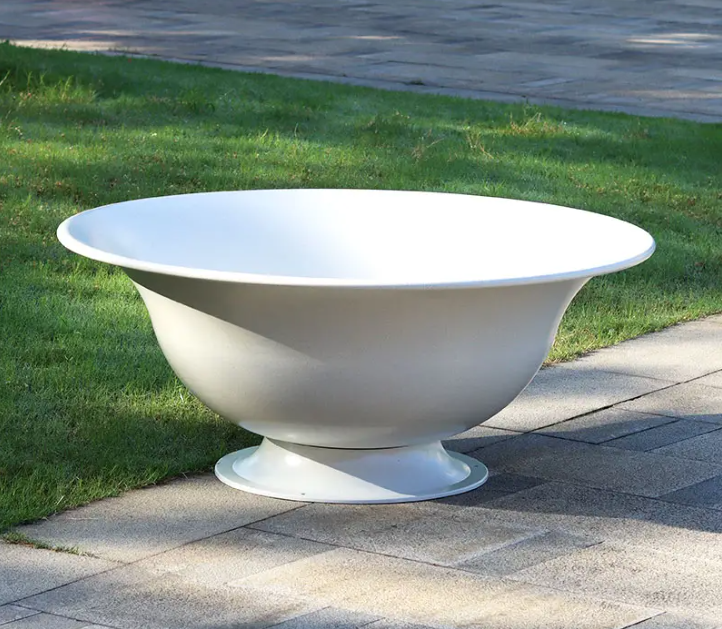 New Design Big Size Stackable Garden Outdoor Round Tree Planter Large Flower Pots for Public Decoration