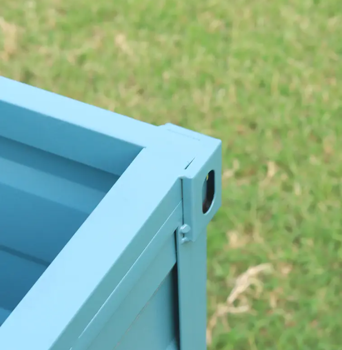 Colorful Indoor Steel Galvanized Planter Outdoor Outside Metal Garden Decorative Flower Pots for Sale