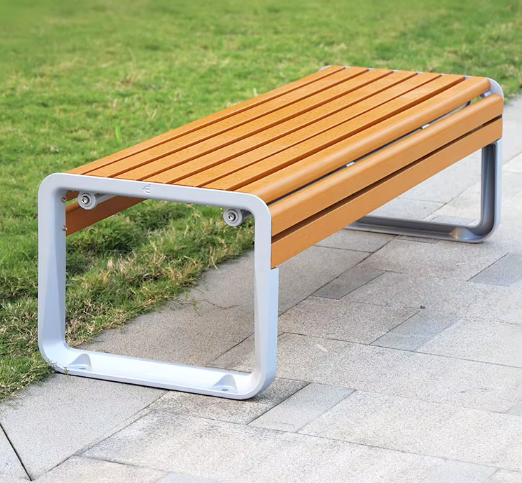 Durable Rain-proof Sun-Proof Aluminum Plastic Wood Patio Furniture Outdoor Park Bench Seat Street Bench