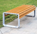 Durable Rain-proof Sun-Proof Aluminum Plastic Wood Patio Furniture Outdoor Park Bench Seat Street Bench