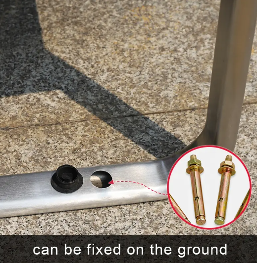 Outdoor Park Stainless Steel Bench Wooden Seating Chair