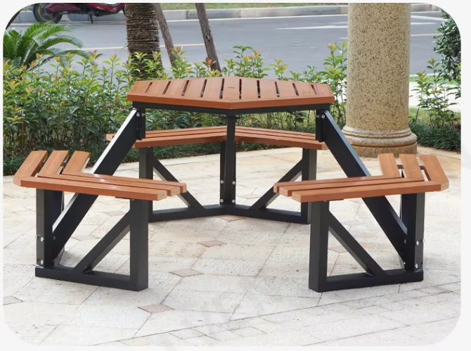 Mdern urban picnic table