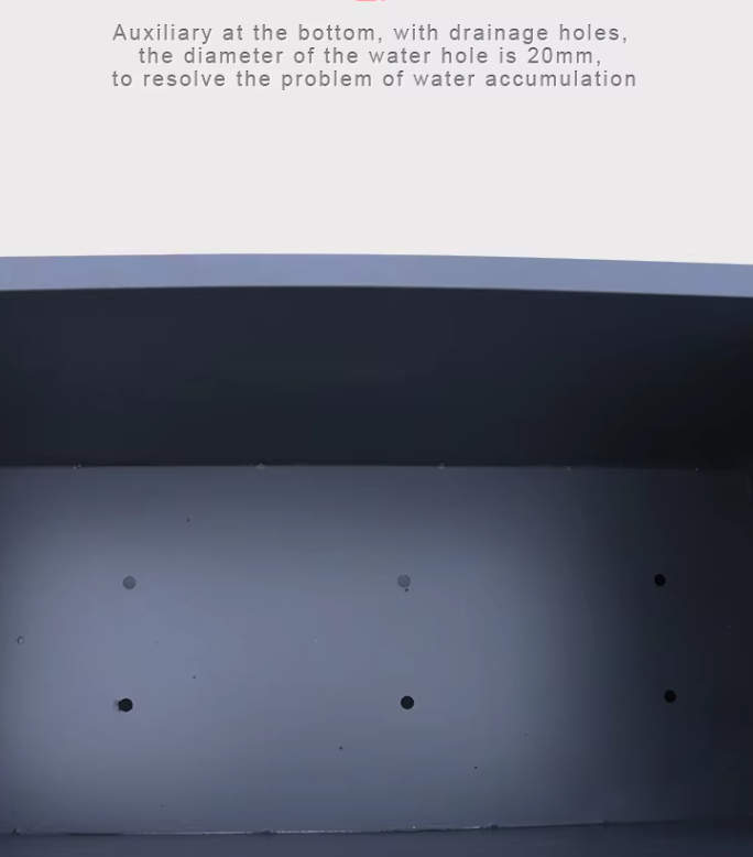 Large! Aluminium Big Flower Pot Plastic Wood Garden Planters Large Metal Planter for Trees