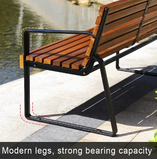 Outdoor Park Bench Wooden Seating Chair