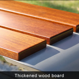 Modern Park Bench Outdoor Stainless Steel Leisure Wooden Garden Bench Stainless Steel Outdoor Bench Seat with Backrest