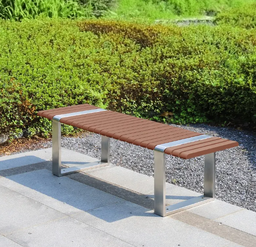 Outdoor park bench