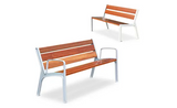Outdoor park bench
