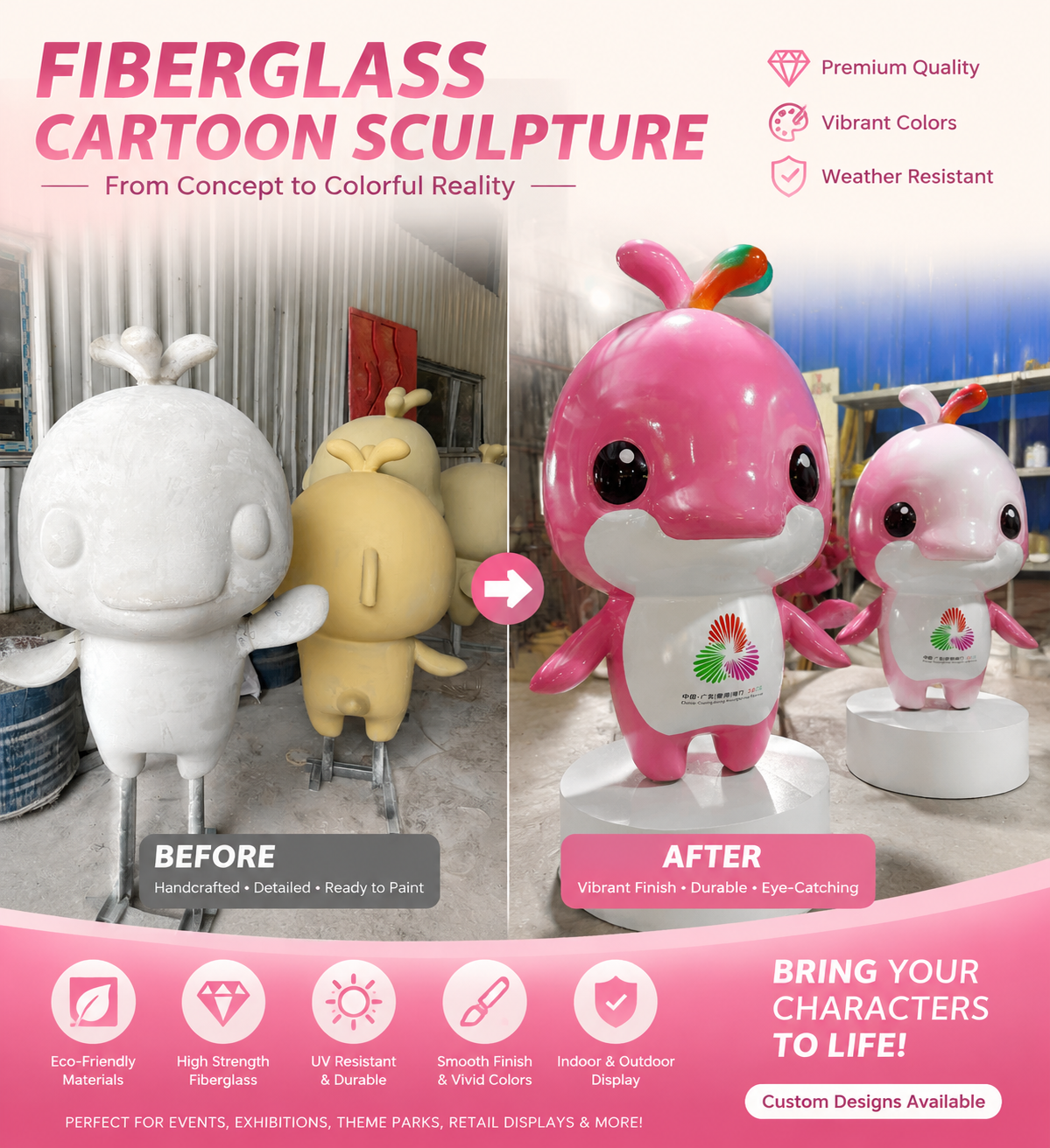 Sports Event Mascot IP Sculpture
