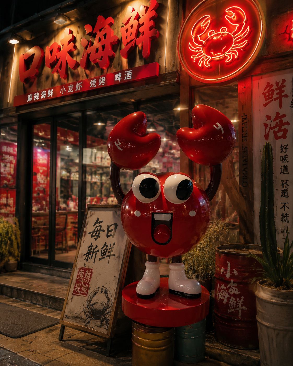 Fiberglass Sculpture Decor for Restaurant