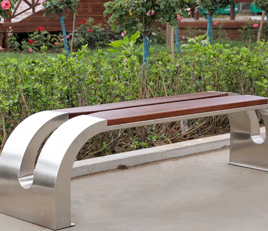 Outdoor park bench seating chair