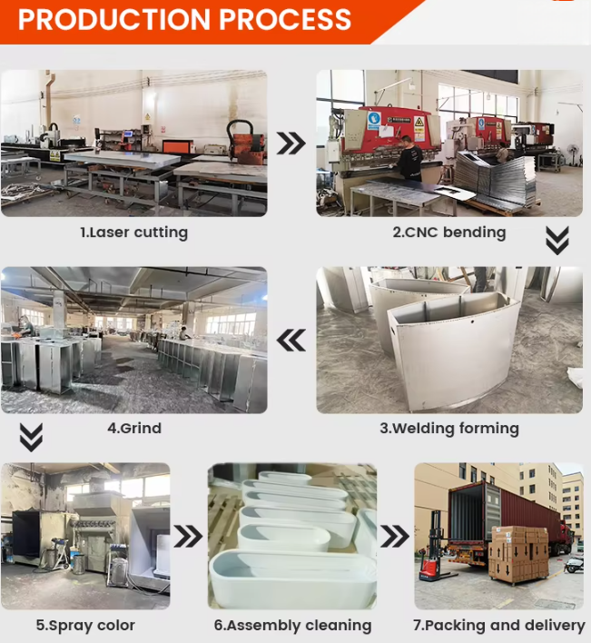 201 or 304 Stainless Steel Planters Pots and Containers,Metal Planters for Home and Garden Decoration