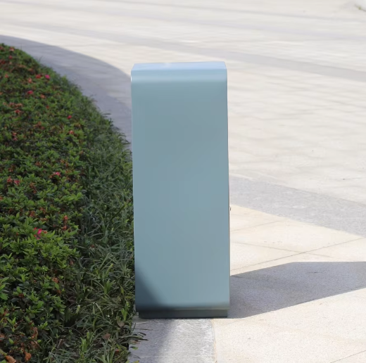 Factory Price Standing Stainless Steel Metal Waste Bin Wooden Outdoor Trash Can